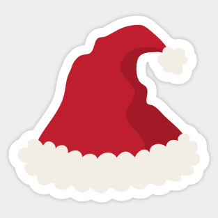 Santa hat sticker Sticker